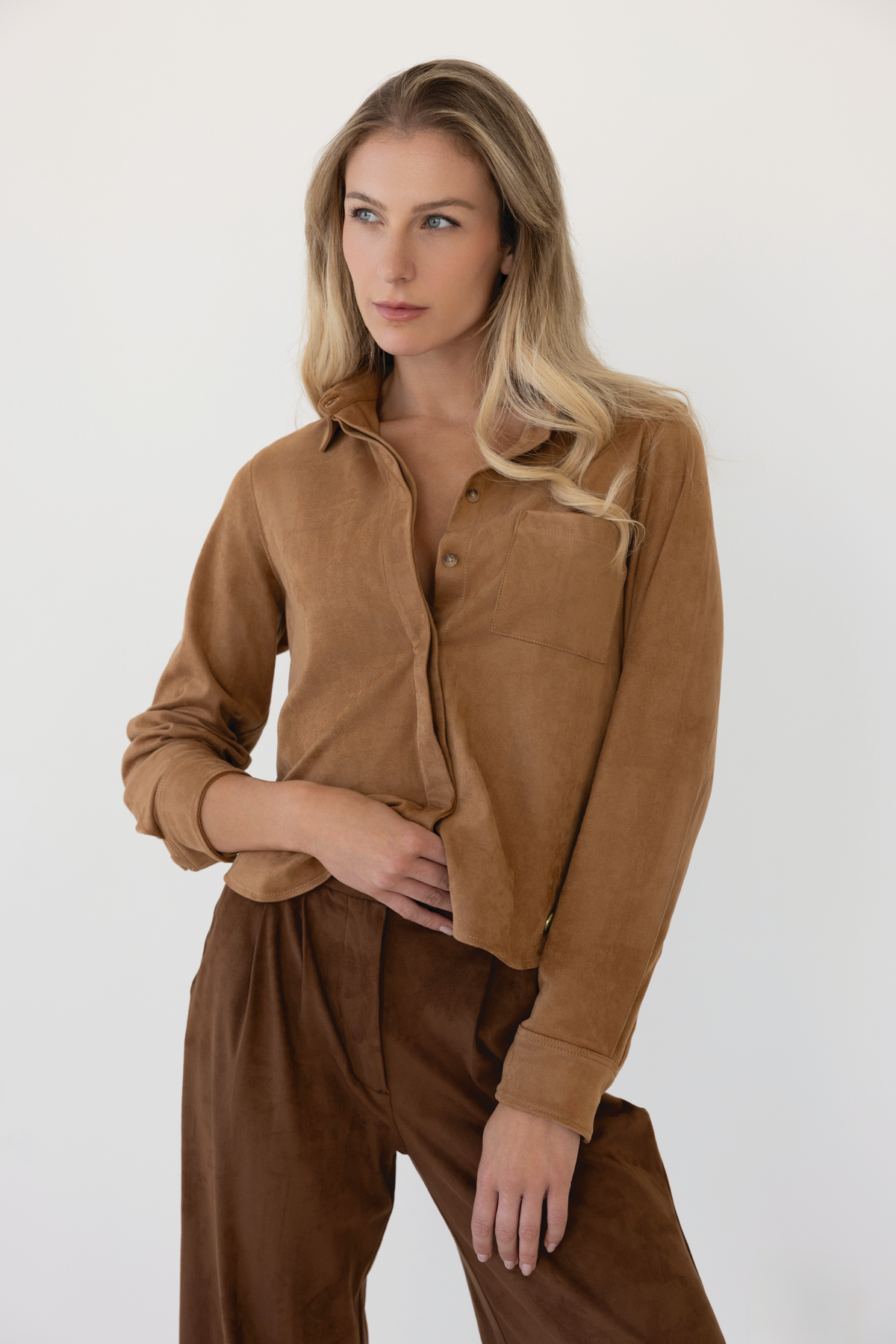 Celine Vegan Suede Shirt