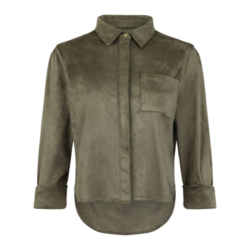 CELINE VEGAN SUEDE SHIRT