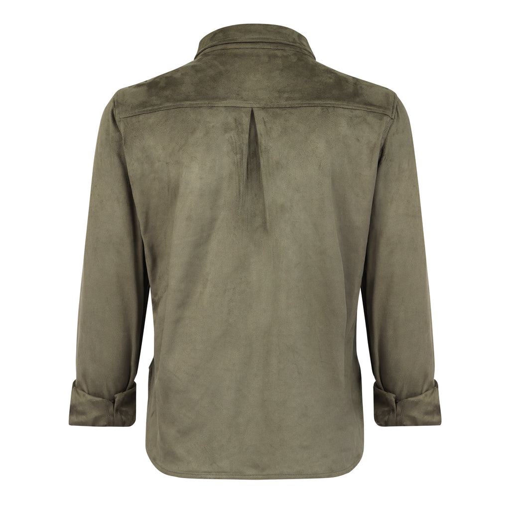 CELINE VEGAN SUEDE SHIRT