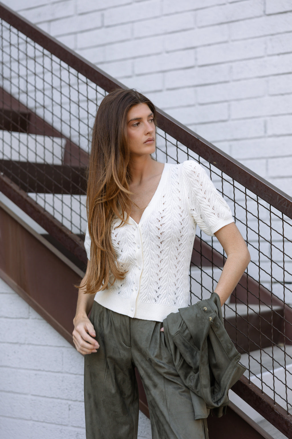 Winslow Pointelle Cardigan