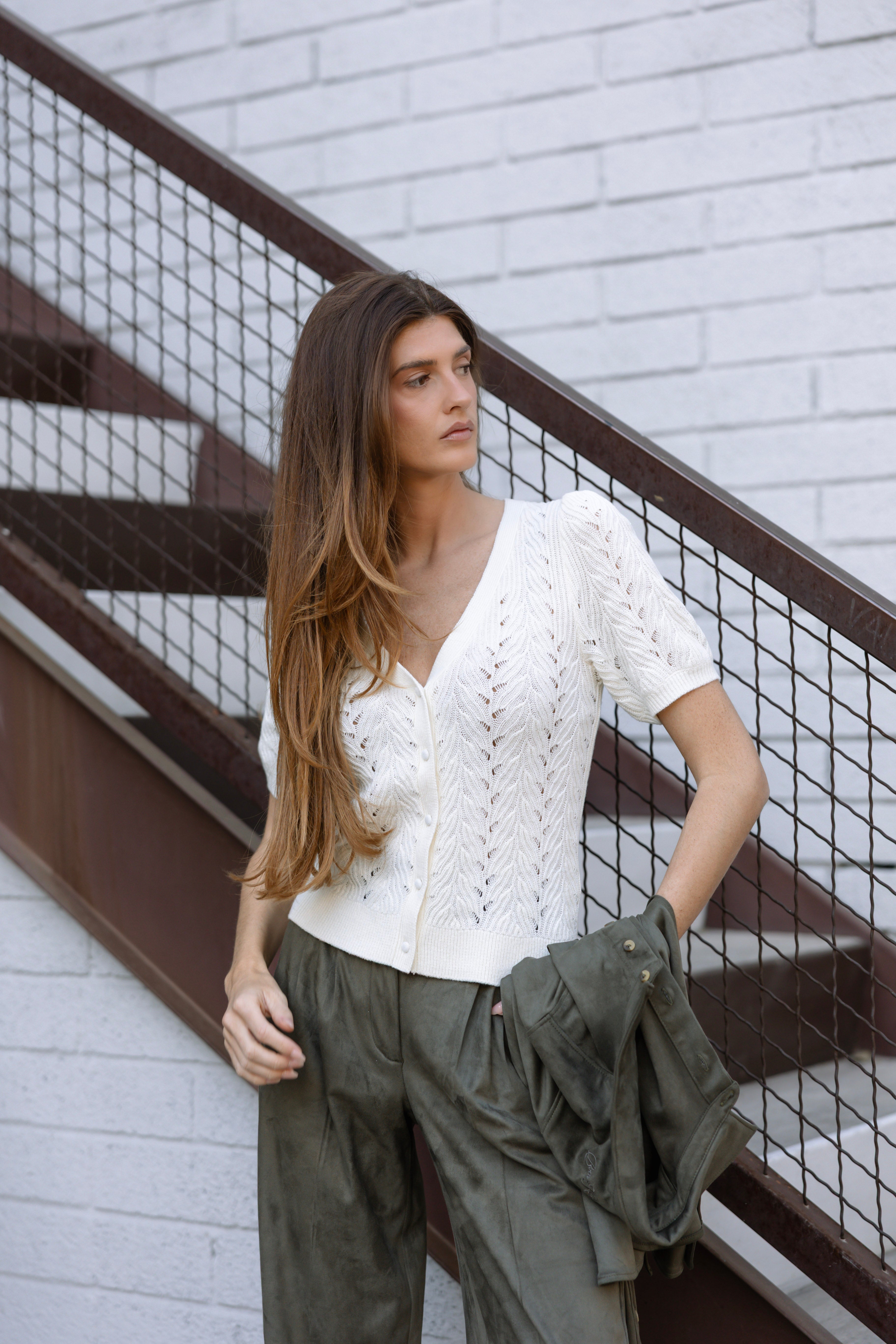 Winslow Pointelle Cardigan