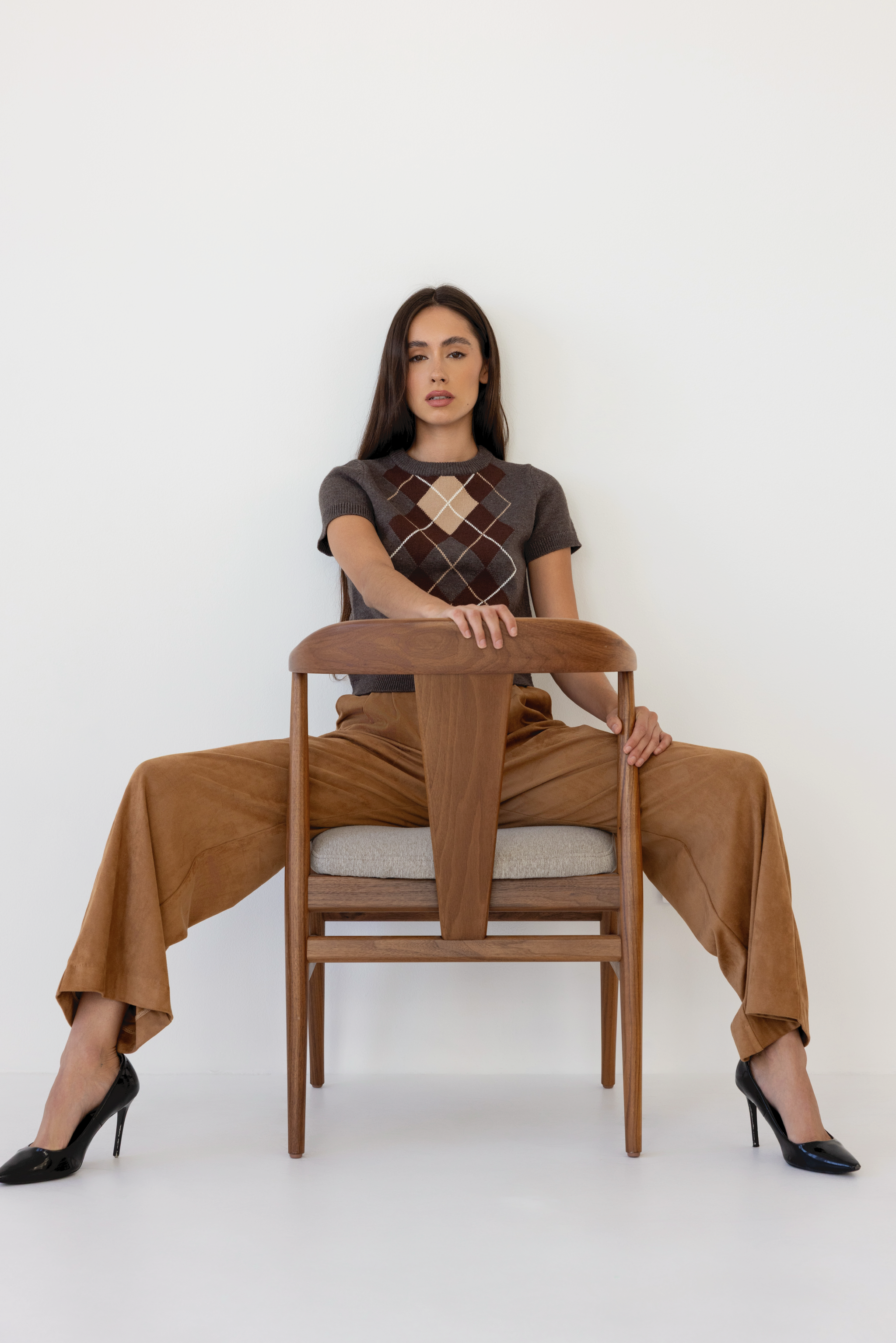 Luxe Argyle Sweater