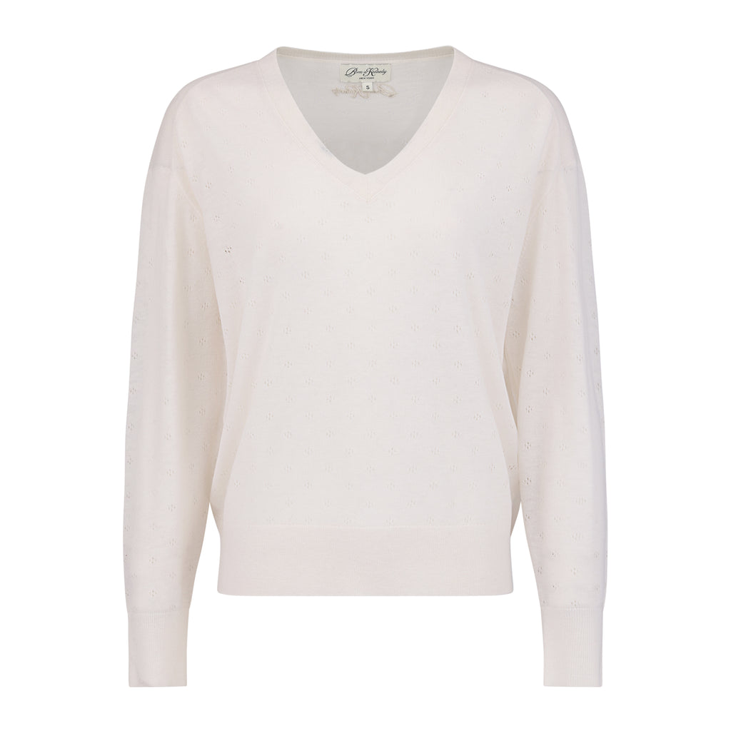 Nora Pointelle V-Neck