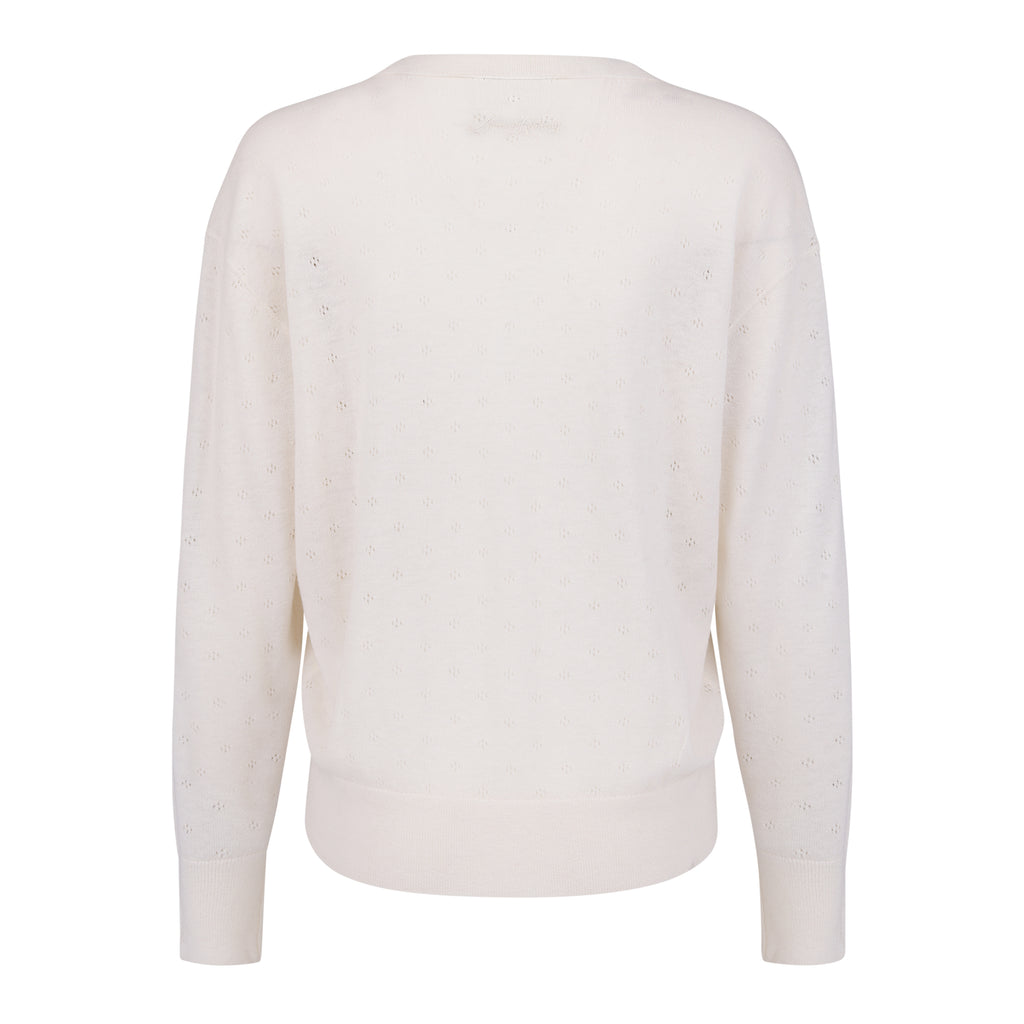 Nora Pointelle V-Neck