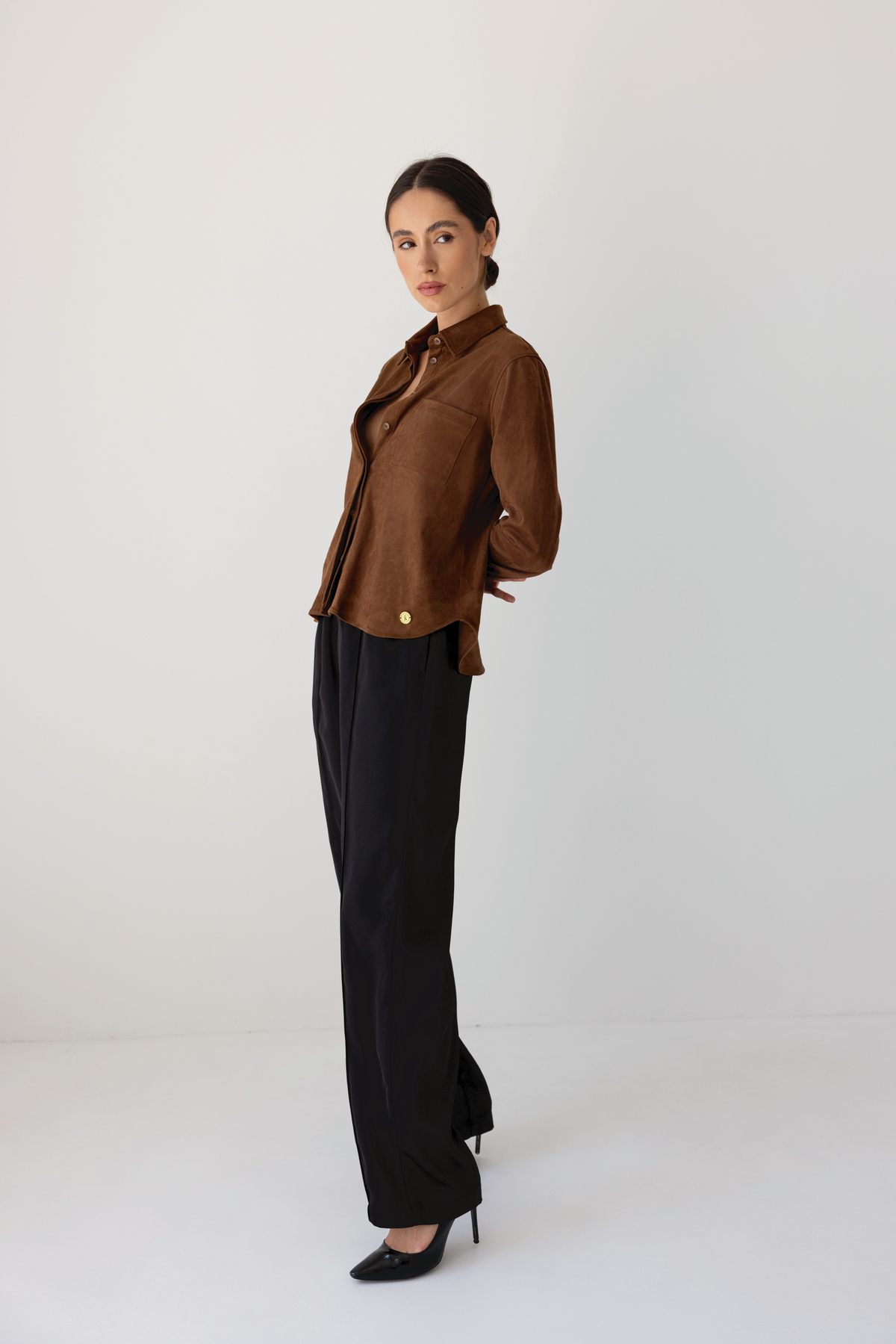 Celine Vegan Suede Shirt